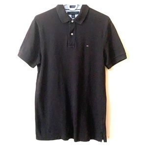 Tommy Hilfiger Custom Fit Black Polo Size M